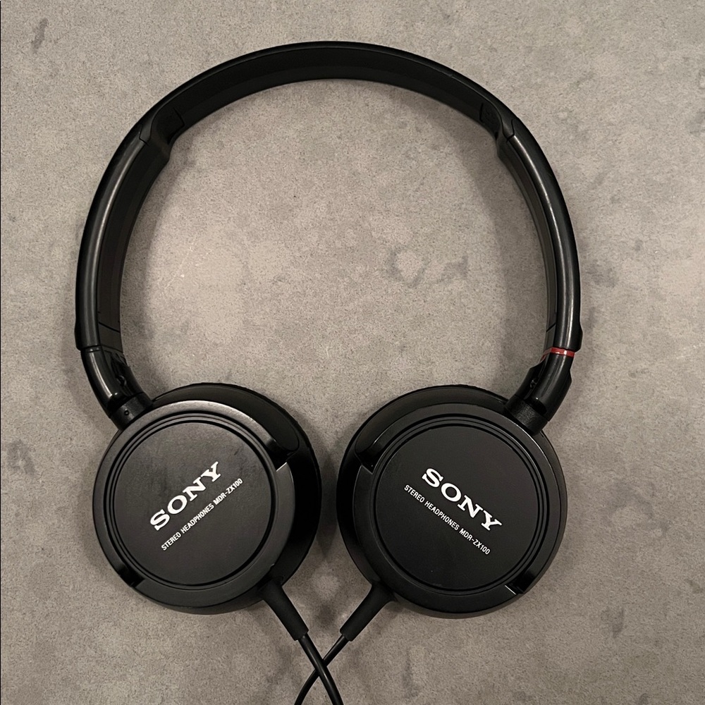 Sony Adjustable Wired MDR-ZX100 Headphones